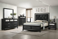 1Pc Luxury Glam Five Drawer Bedroom Chest With Two Toned Drawer Black Finish Shimmering Accents Bedroom Solid Wood Wooden Furniture Black Bedroom Contemporary,Glam,Luxury Wood