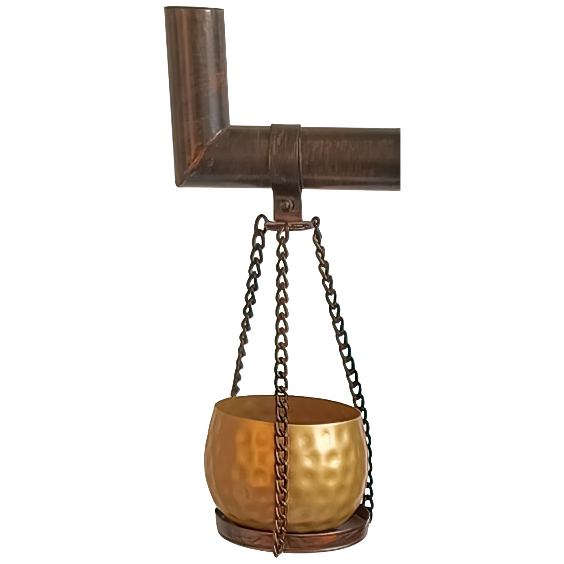 bronze plant hanger 52 Inch Tall Plant Stand With 4 Hanging Pots, Antique Bronze, Gold, Bl