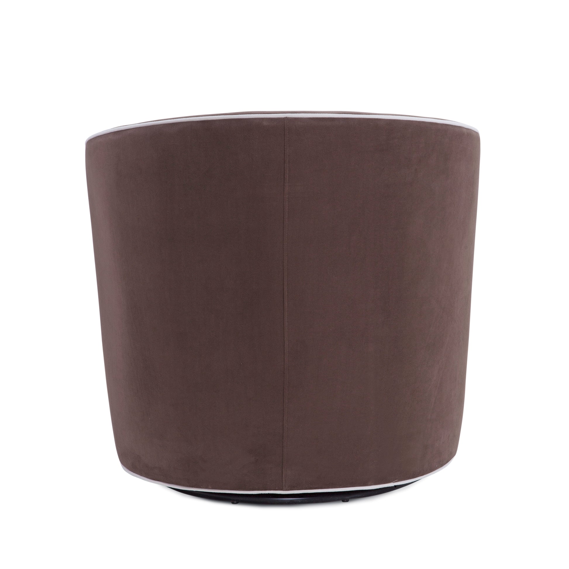 Kendall Maple Brown Swivel Chair Brown Mid Century Modern Foam Velvet