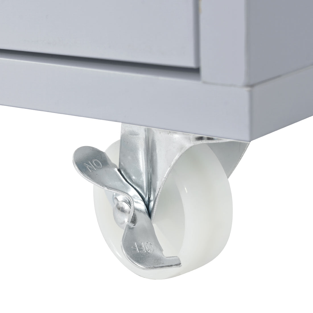 K&K Rolling Kitchen Island With Extended Table, Kitchen Island On Wheels With Led Lights,Power Outlets And 2 Fluted Glass Doors, Kitchen Island With A Storage Compartment And Side 3 Open Shelves, Grey Grey Blue Kitchen Classic,European,Modern Rectangular