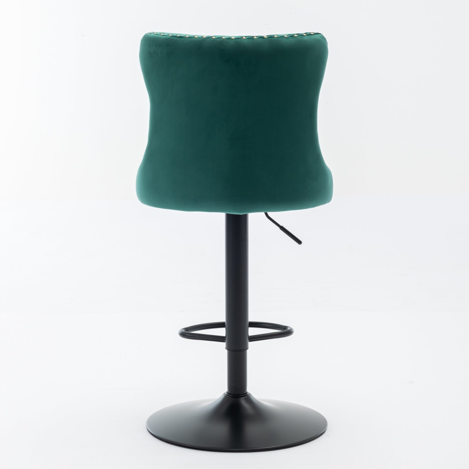 Swivel Velvet Barstools Adjusatble Seat Height From 25 33 Inch,17.7Inch Base, Modern Upholstered Bar Stools With Backs Comfortable Tufted For Home Pub And Kitchen Island,Green,Set Of 2,Sw1812Gn Green Dining Room American Design Foam Velvet