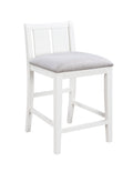 Graham Set Of 2 White Finish Upholstered Seat 20