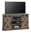 Farmhouse 66 Inch Corner Tv Stand For Tvs Up To 80 Inches, No Assembly Required, Barnwood Finish Brown Brown Primary Living Space 60 69 Inches 80 89 Inches Farmhouse,Lodge,Rustic Alder 80 Inches Wood