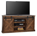 Farmhouse 66 Inch Corner Tv Stand For Tvs Up To 80 Inches, No Assembly Required, Aged Whiskey Finish Brown Brown Primary Living Space 60 69 Inches 80 89 Inches Farmhouse,Lodge,Rustic Alder 80 Inches Wood