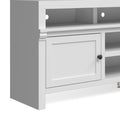 Modern 75 Inch Tv Stand Conosle For Tvs 85 Inches, No Assembly Required, White Finish White White Primary Living Space 75 Inches 80 89 Inches Contemporary,Modern Poplar 85 Inches Wood