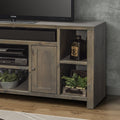 Joshua Creek 64 Inch Tv Stand Console For Tvs Up To 70 Inches, No Assembly Required, Barnwood Finish Brown Brown Primary Living Space 60 69 Inches 70 79 Inches Rustic,Transitional Alder 70 Inches Wood