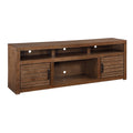 Sausalito 72 Inch Tv Stand Console For Tvs Up To 85 Inches, No Assembly Required, Whiskey Finish Brown Brown Primary Living Space 80 89 Inches 80 89 Inches Lodge,Rustic,Transitional Alder 85 Inches Wood