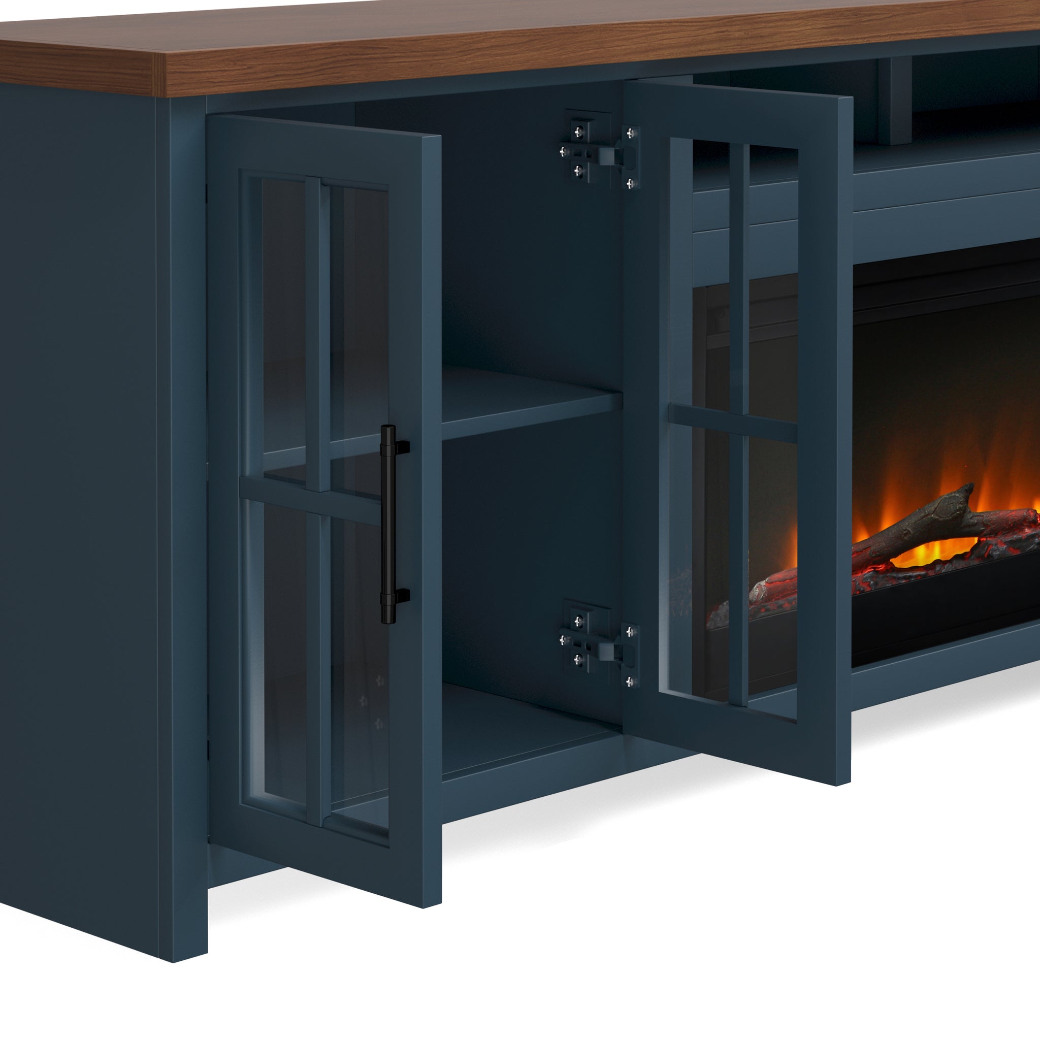Nantucket 97 inch Fireplace TV Stand 41-50-electric-no-blue-400-vent free-primary