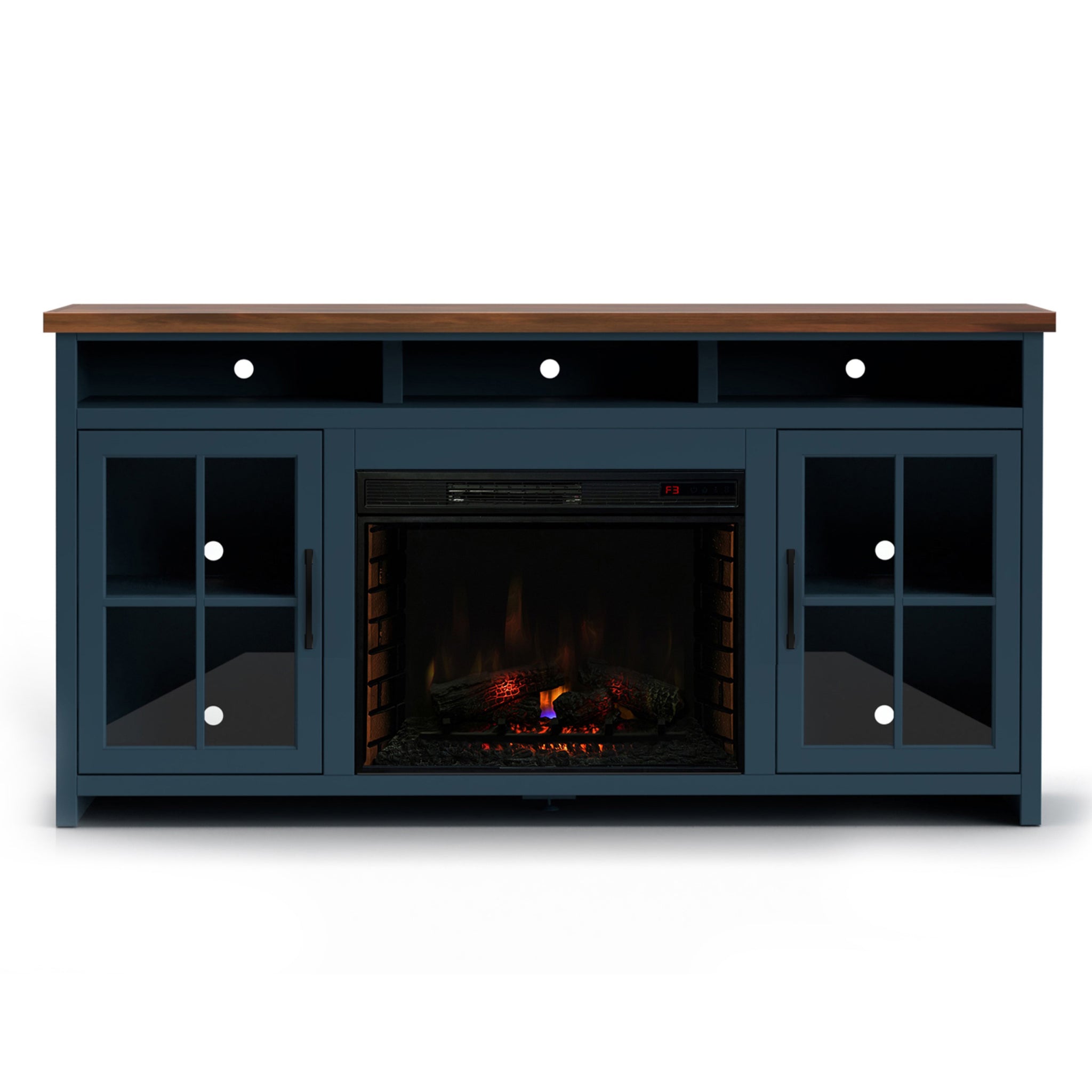 Nantucket 74 inch Fireplace TV Stand up to 40-electric-no-blue-400-vent free-primary
