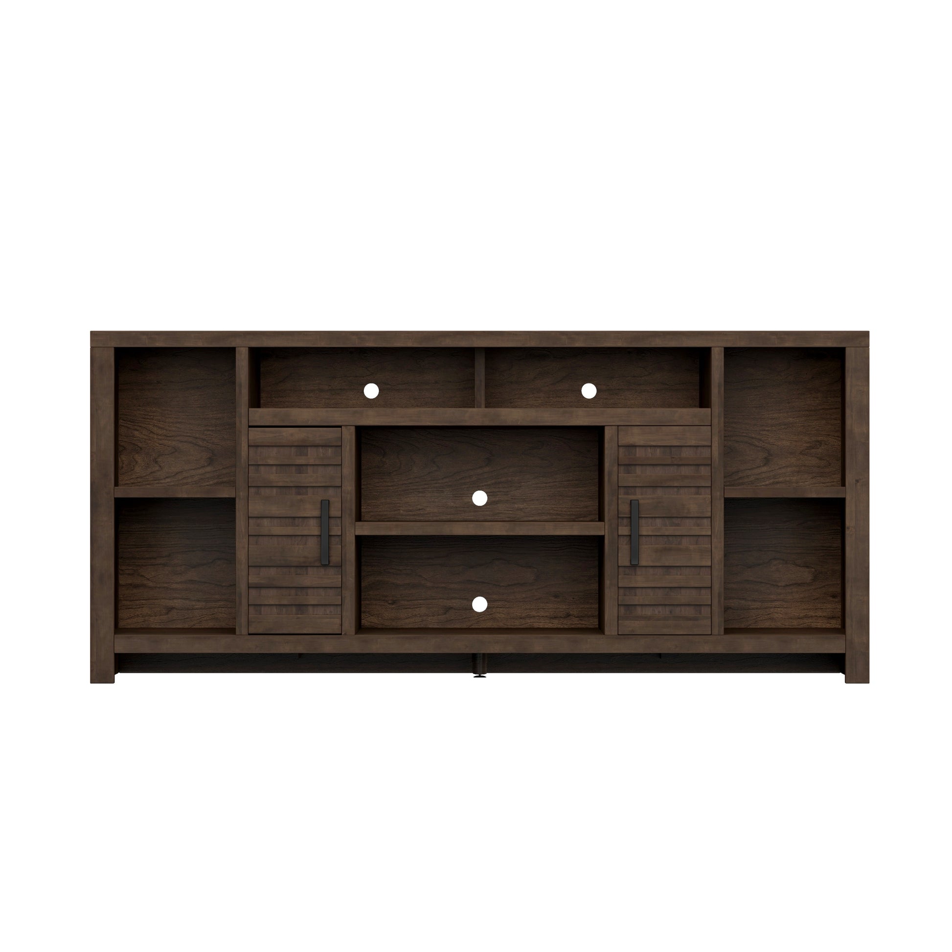 Sausalito 74 Inch Tv Stand Console For Tvs Up To 85 Inches, No Assembly Required, Whiskey Finish Brown Brown Primary Living Space 80 89 Inches 80 89 Inches Lodge,Rustic,Transitional Alder 85 Inches Wood