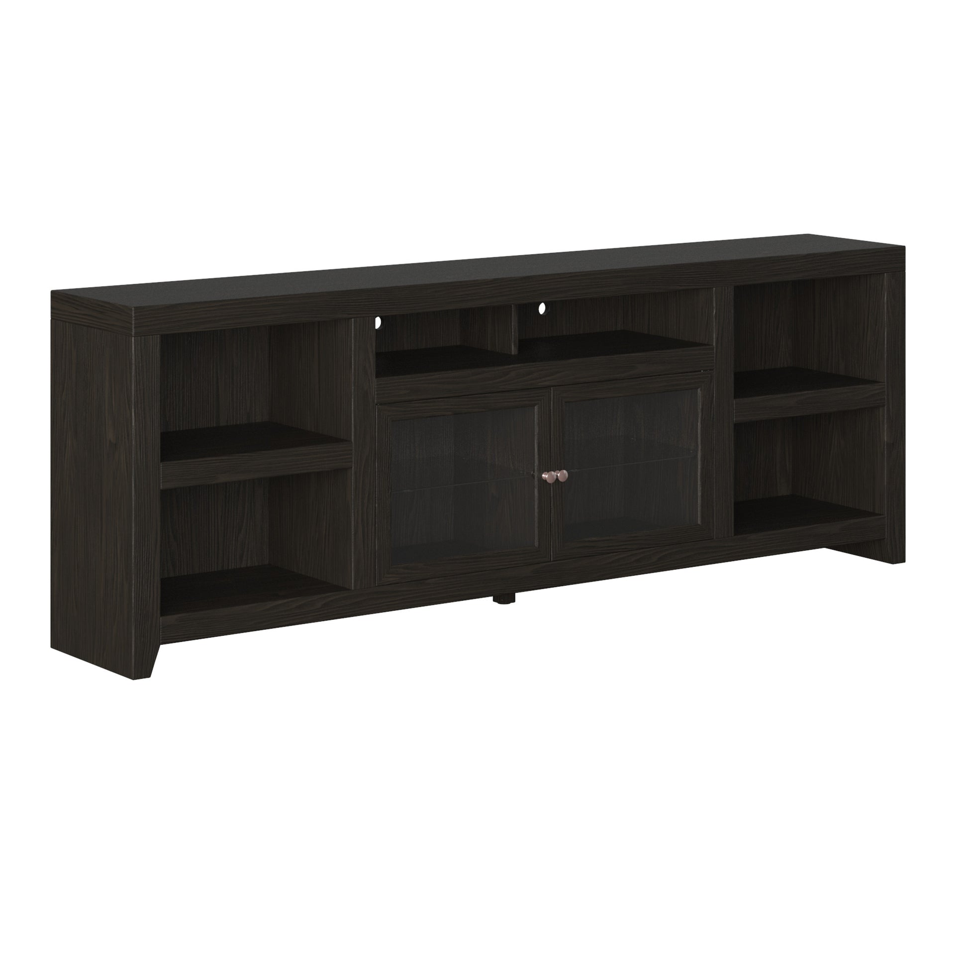 Skyline 95 Inch Tv Stand Console For Tvs Up To 100 Inches, No Assembly Required, Mocha Finish Brown Espresso Primary Living Space 90 Inches Or Larger 90 Inches Or Larger Contemporary,Modern Poplar 85 Inches Wood