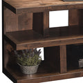 Sausalito 64 Inch Tv Stand Console For Tvs Up To 70 Inches, No Assembly Required, Whiskey Finish Brown Brown Primary Living Space 70 Inches 60 69 Inches Lodge,Rustic,Transitional Alder 70 Inches Wood