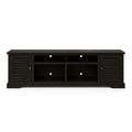 Topanga 83 Inch Tv Stand Console For Tvs Up To 95 Inches, No Assembly Required, C Finish Black Primary Living Space 90 Inches Or Larger 90 Inches Or Larger Coastal,Rustic,Transitional Oak 85 Inches Wood