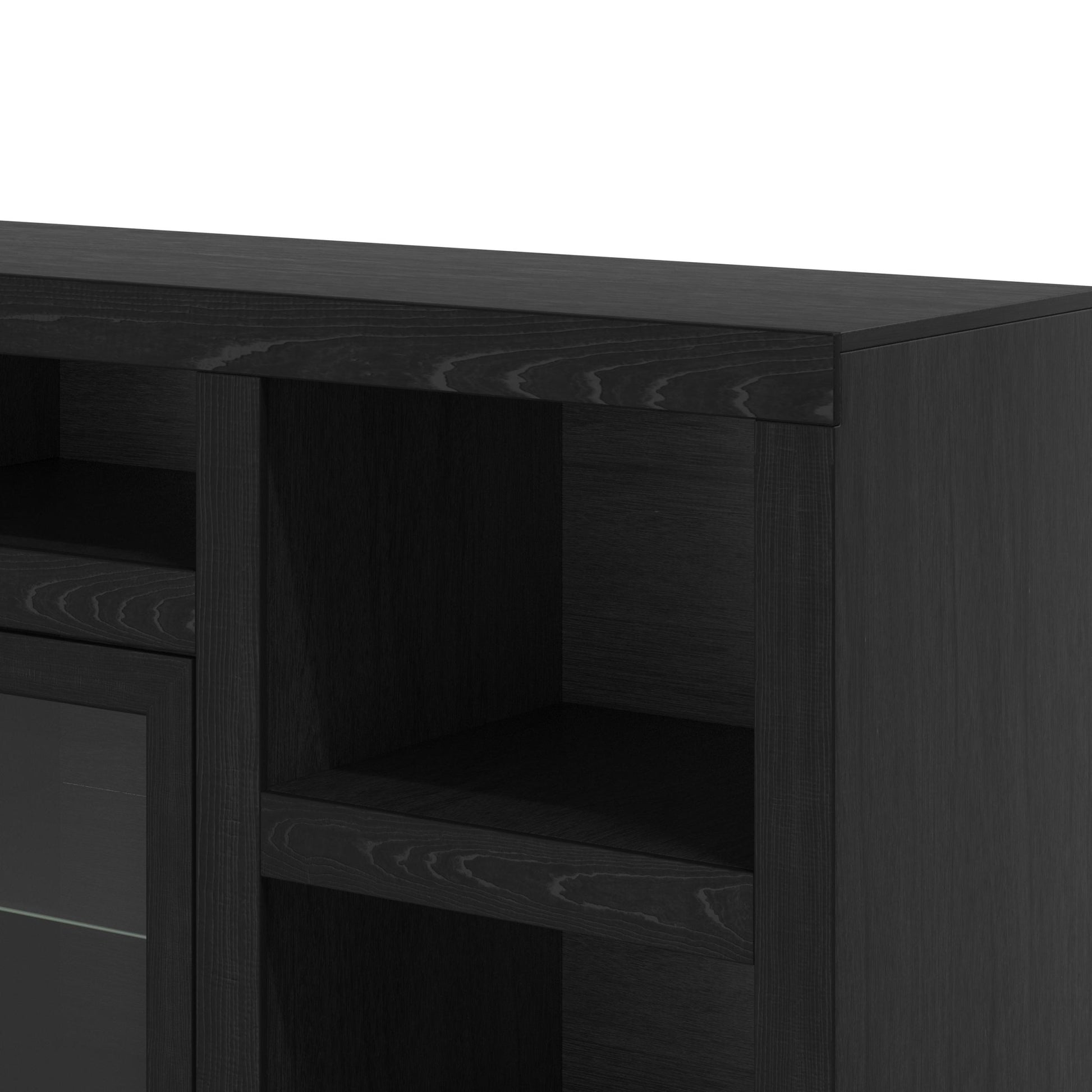 Skyline 85 Inch Tv Stand Console For Tvs Up To 95 Inches, No Assembly Required, Mocha Finish Brown Espresso Primary Living Space 80 89 Inches 90 Inches Or Larger Contemporary,Modern Poplar 85 Inches Wood