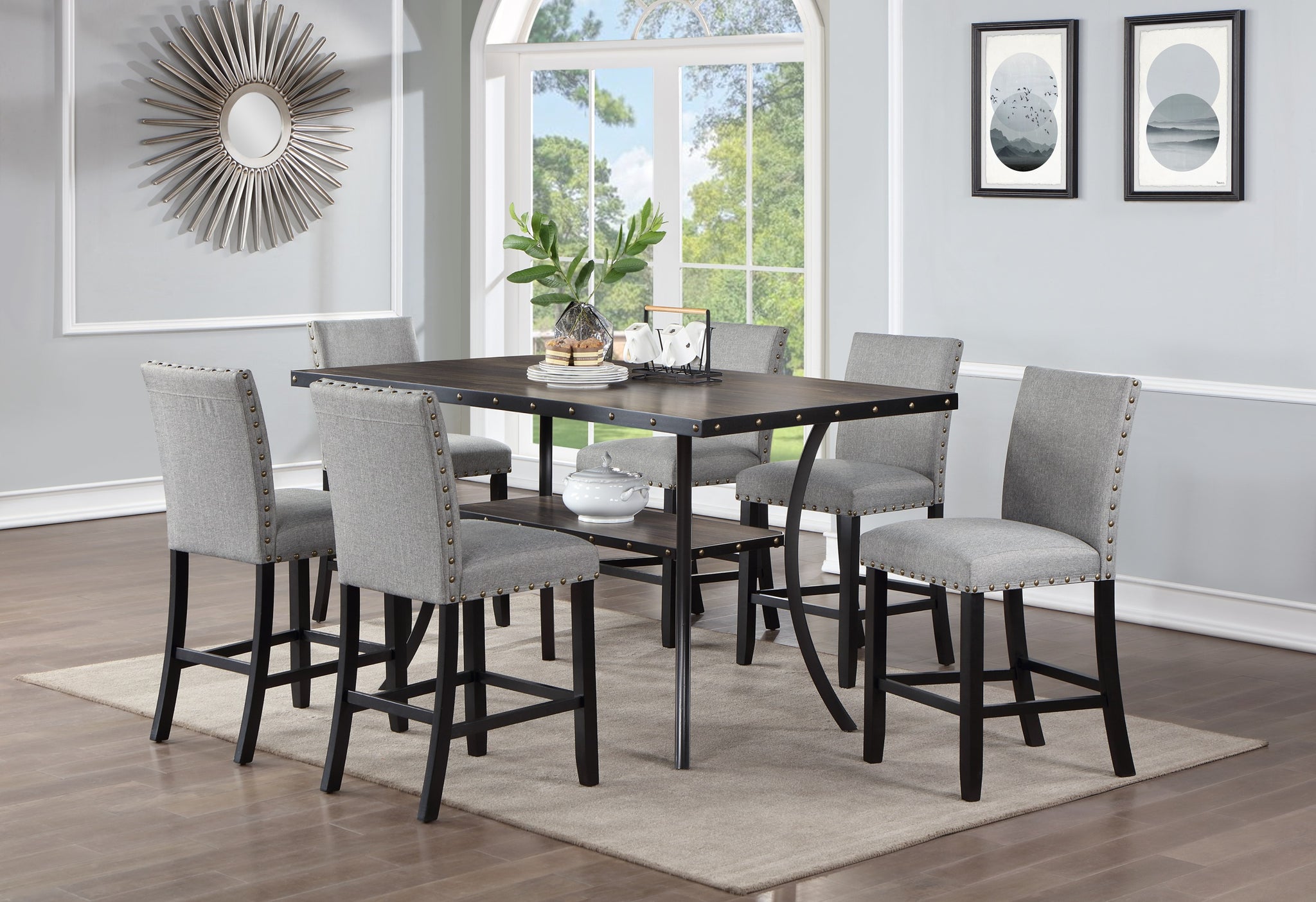 Modern Classic Dining Room Furniture Natural Wooden wood-dining room-rubberwood-rectangular-dining