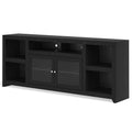 Skyline 75 Inch Tv Stand Console For Tvs Up To 90 Inches, No Assembly Required, Mocha Finish Brown Espresso Primary Living Space 70 79 Inches 80 89 Inches Contemporary,Modern Poplar 85 Inches Wood