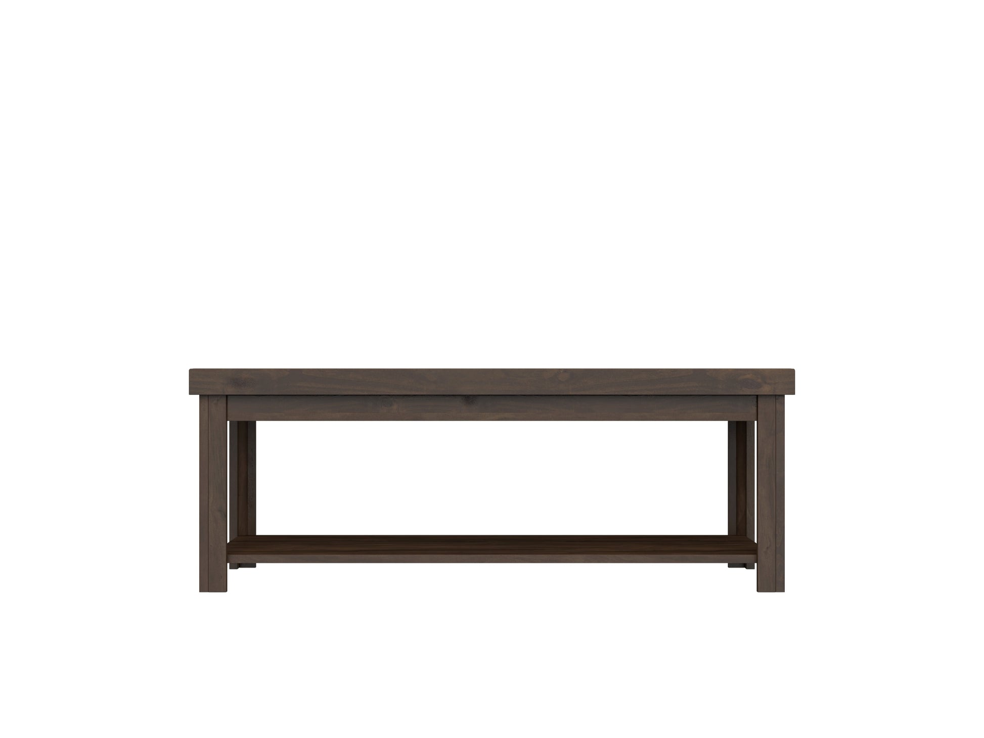 Sausalito 48" Coffee Table, No Assembly Required, Whiskey Finish Brown Brown Primary Living Space Lodge,Rustic,Transitional Freestanding Alder Rectangular Coffee & End Tables Wood