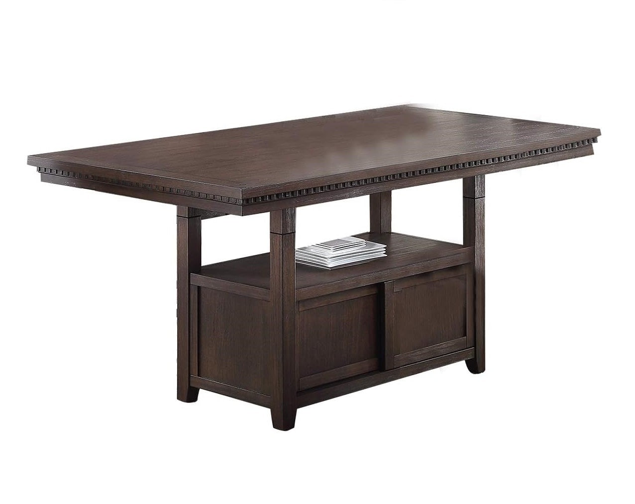 Dining Room Furniture Rustic Espresso Counter Height espresso-wood-dining room-solid