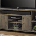 Joshua Creek 64 Inch Tv Stand Console For Tvs Up To 70 Inches, No Assembly Required, Barnwood Finish Brown Brown Primary Living Space 60 69 Inches 70 79 Inches Rustic,Transitional Alder 70 Inches Wood