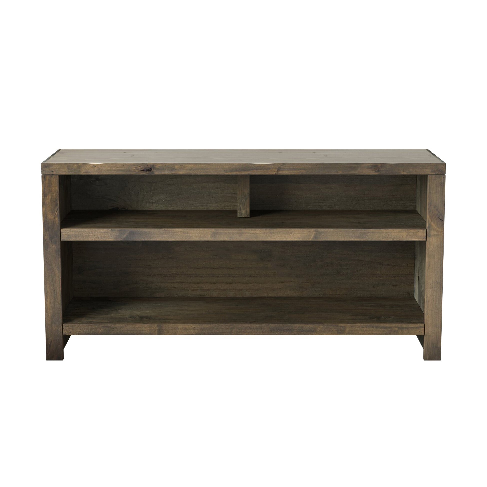 Joshua Creek 48 Inch Tv Stand For Tvs Up To 55 Inches, No Assembly Required, Barnwood Finish Light Brown Brown Primary Living Space 40 49 Inches 50 59 Inches Rustic,Transitional Alder 55 Inches Wood