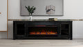 Tybee 86 Inch Electric Fireplace Tv Console For Tvs Up To 95 Inches, Minimal Assembly, C Finish Electric Espresso Primary Living Space Oak Yes Insert Electric 41 50 No Black 400 Vent Free Transitional Wood