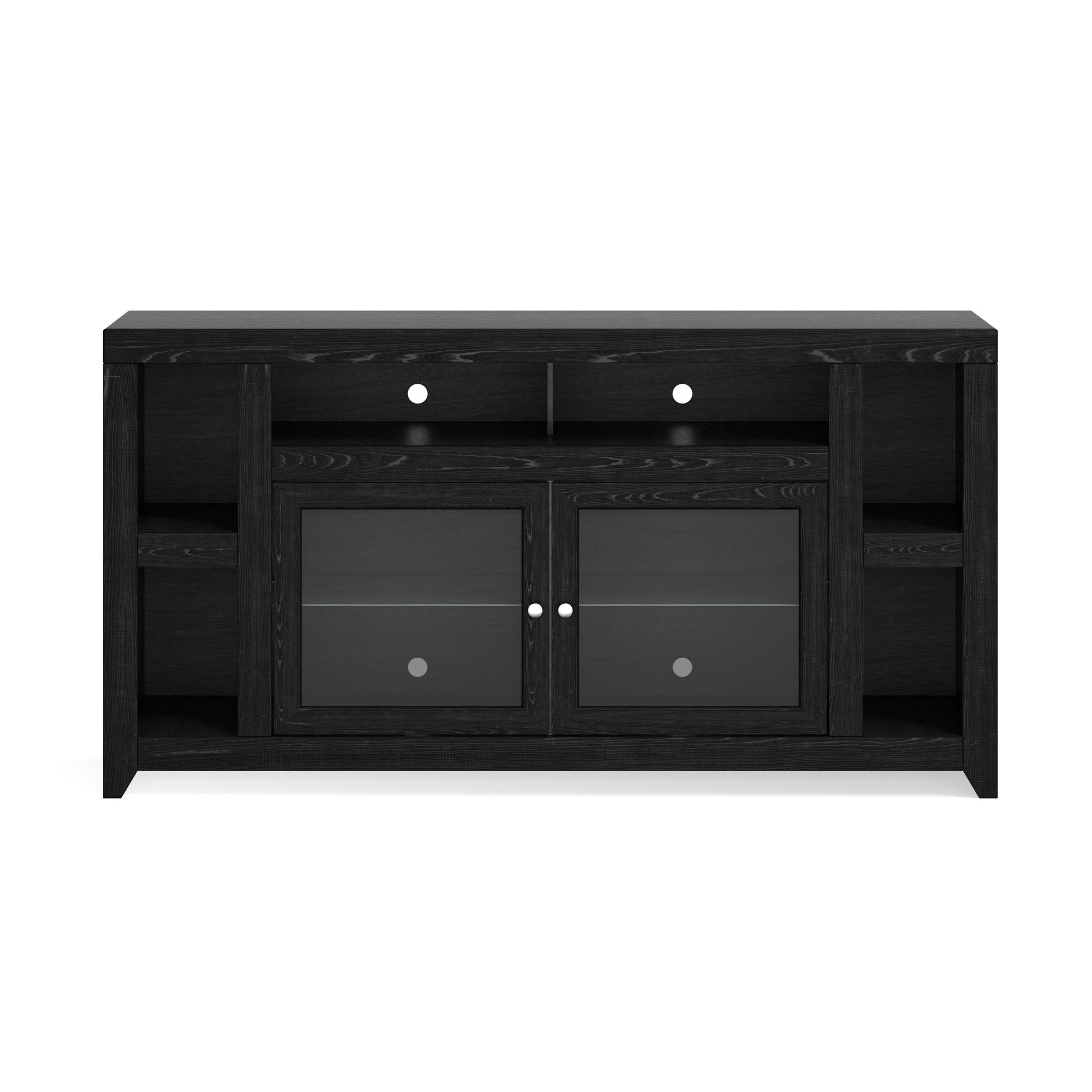 Skyline 65 Inch Tv Stand Console For Tvs Up To 75 Inches, No Assembly Required, Mocha Finish Brown Espresso Primary Living Space 60 69 Inches 70 79 Inches Contemporary,Modern Poplar 75 Inches Wood