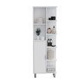 Linen Cabinet Derby, Bathroom, White White Particle Board Engineered Wood