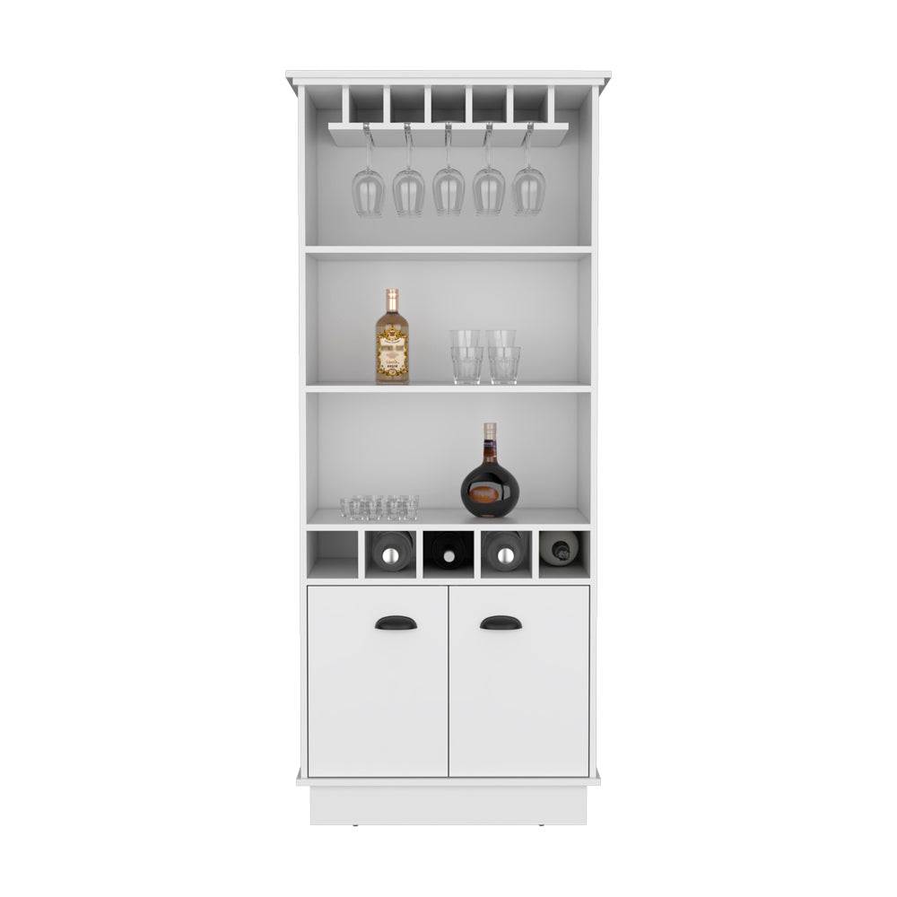 Bar Cabinet Taholah, Living Room, White White Particle Board Engineered Wood