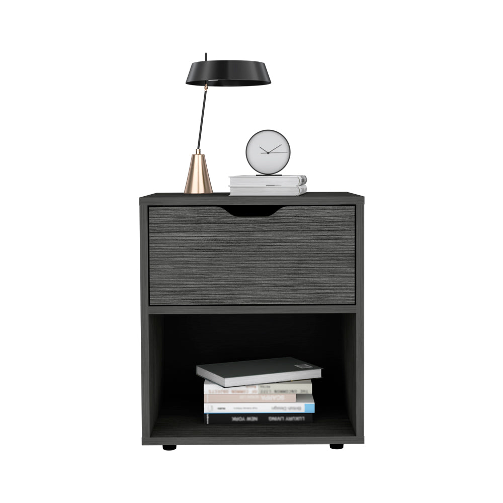 Nightstand Altheimer, Bedroom, Light Gray Light Gray Particle Board Engineered Wood