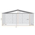 Dog Kennel Outdoor With Waterproof Canopy 181