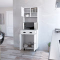 Kitchen Pantry Naomi, Kitchen, White White Particle Board Engineered Wood