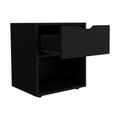 Nightstand Altheimer, Bedroom, Black Black Particle Board Engineered Wood