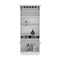 Bar Cabinet Taholah, Living Room, White White Particle Board Engineered Wood