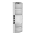 Bar Cabinet Jansen, Living Room, White White Particle Board Engineered Wood