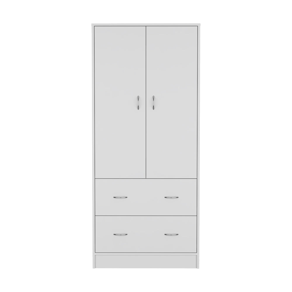 Armoire Edie, Bedroom, White White Particle Board Engineered Wood