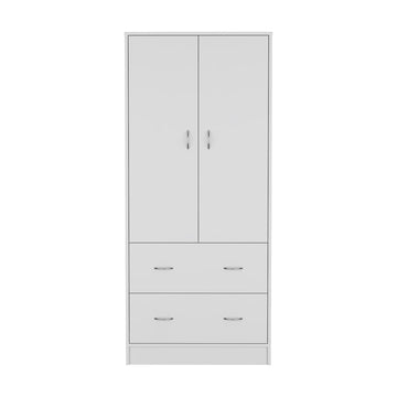 Armoire Edie, Bedroom, White White Particle Board Engineered Wood