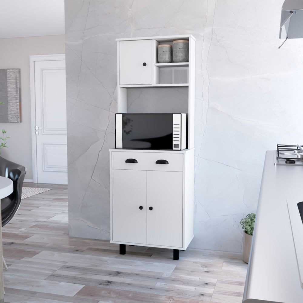 Kitchen Pantry Naomi, Kitchen, White White Particle Board Engineered Wood