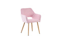 Pink Faux Fur Vanity Chair, Cute Vanity Chair For Girls Women Modern Upholstered Faux Fur Armchair With Metal Legs For Makeup Bedroom Living Room Pink Beige Brown Fabric