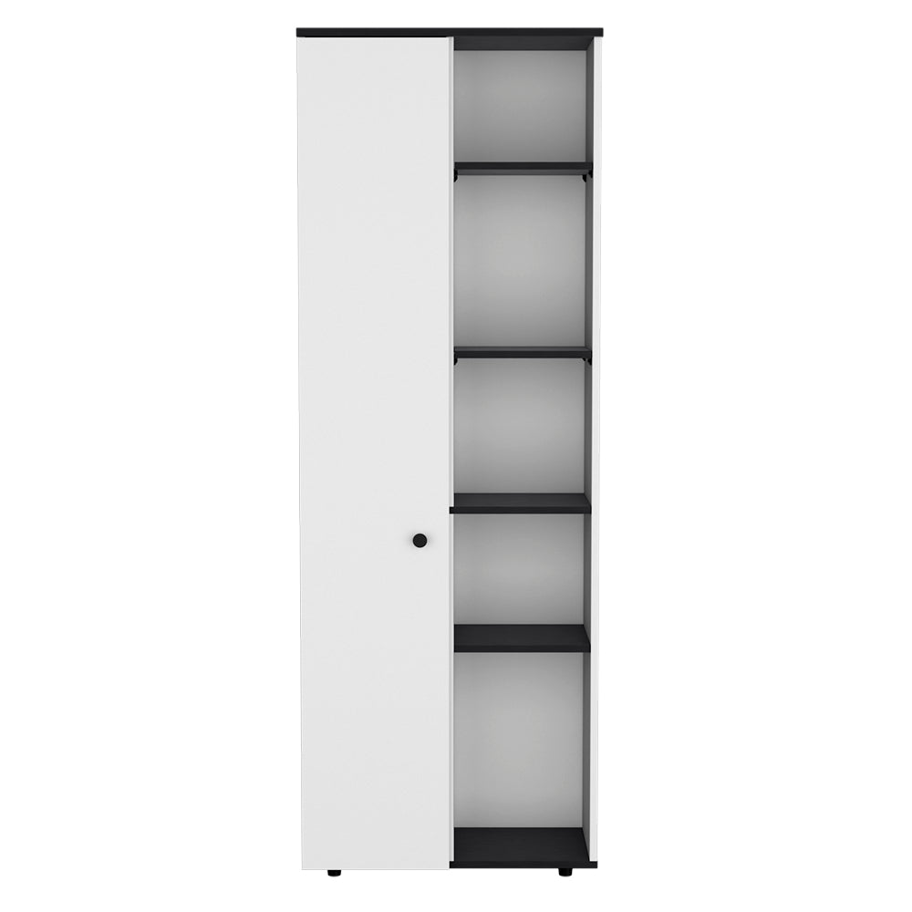 Multistorage Kitchen Pantry Lane, Kitchen, White Black White Black Particle Board Engineered Wood