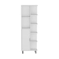 Linen Cabinet Derby, Bathroom, White White Particle Board Engineered Wood