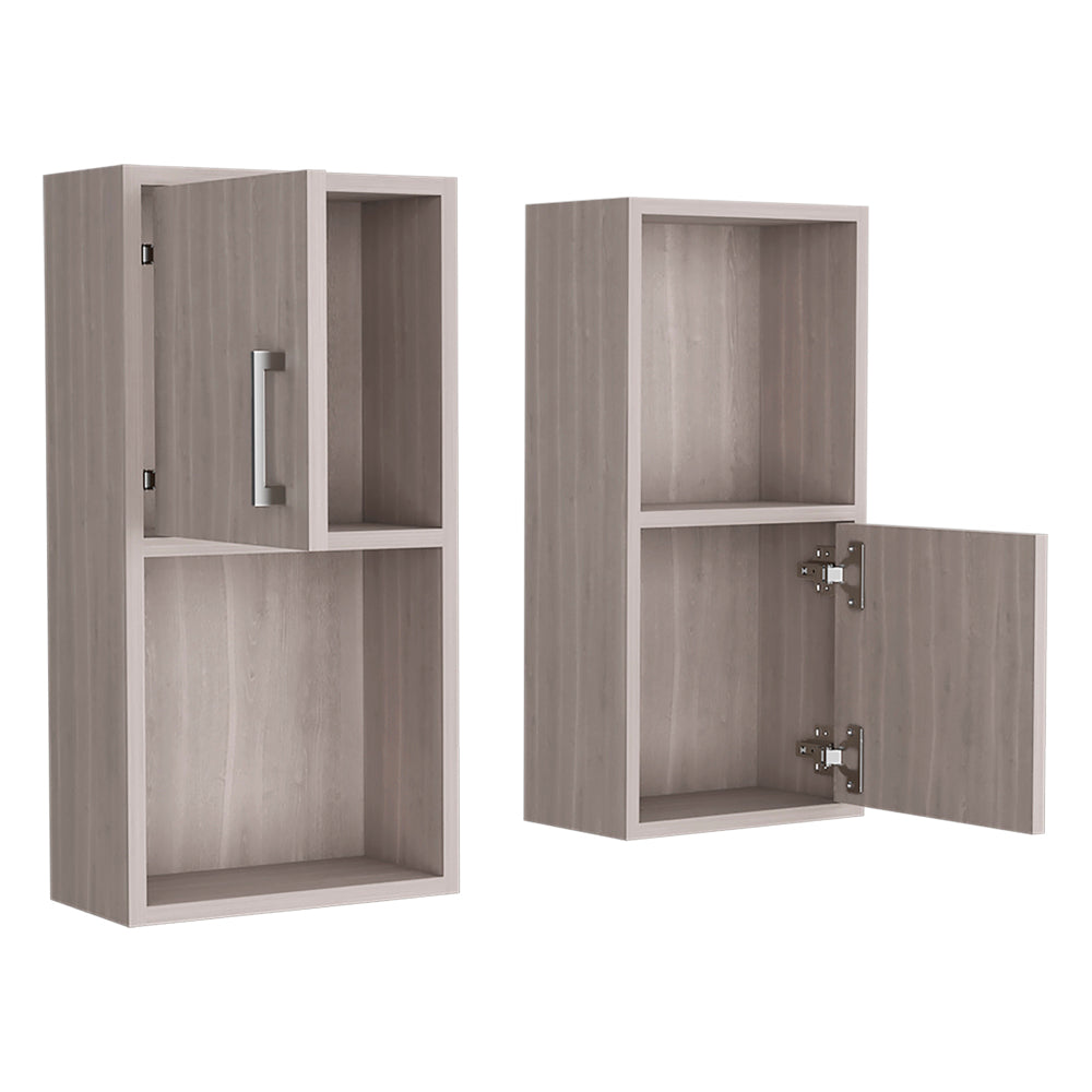 Medicine Cabinet Florence, Bathroom, White Oak Multicolor Particle Board Engineered Wood