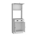 Pantry Cabinet Microwave Stand Warden, Kitchen, White White Particle Board Engineered Wood