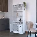 Bar Cabinet Taholah, Living Room, White White Particle Board Engineered Wood