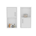 Medicine Cabinet Florence, Bedroom, White White Particle Board Engineered Wood