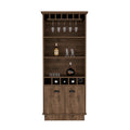 Bar Cabinet Taholah, Living Room, Dark Brown Dark Brown Particle Board Engineered Wood