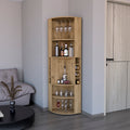 Bar Cabinet Jansen, Living Room, Macadamia Beige Particle Board Engineered Wood