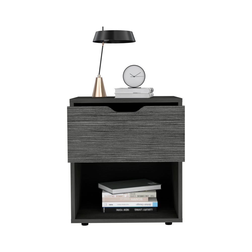 Nightstand Altheimer, Bedroom, Light Gray Light Gray Particle Board Engineered Wood