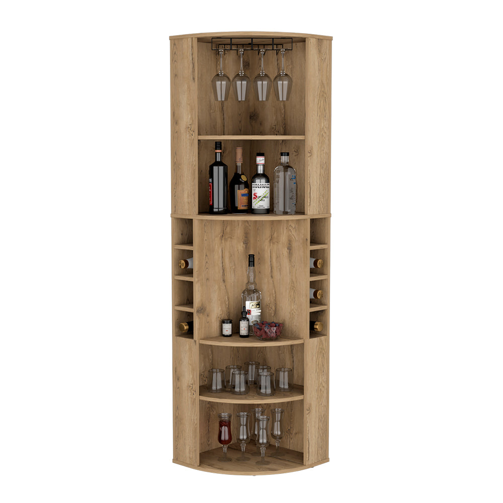 Bar Cabinet Jansen, Living Room, Macadamia Beige Particle Board Engineered Wood