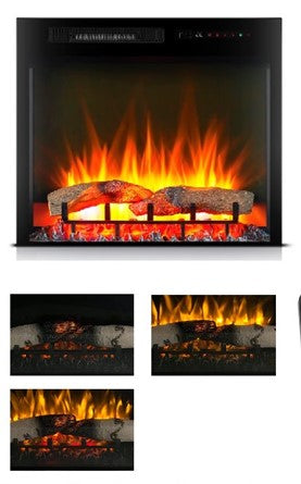 28 Inch Fireplace Insert 2822 Lg Black Metal Metal