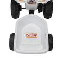 6V Kids Electric Atv, Toddler Ride On Car With Trailer, Music, Bluetooth And Power Display For Boys And Girls, White White Polypropylene